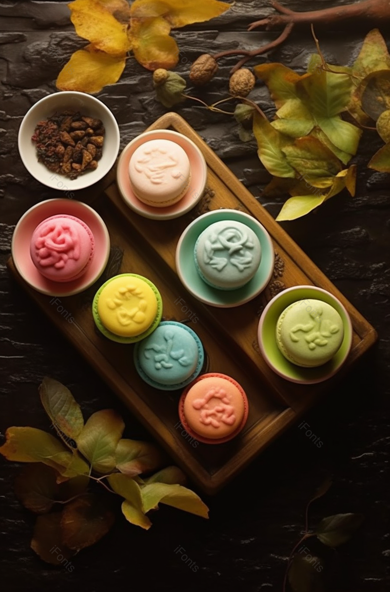 月饼与中式茶杯,高清,摄影图,摄影图片,图片大全,摄影图免费下载